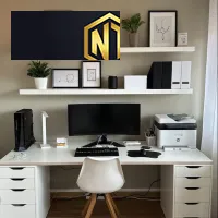 BÀN LÀM VIỆC GIA ĐÌNH CÓ TỦ NHIỀU NGĂN GIÁ TỐT - BLVGCĐ07